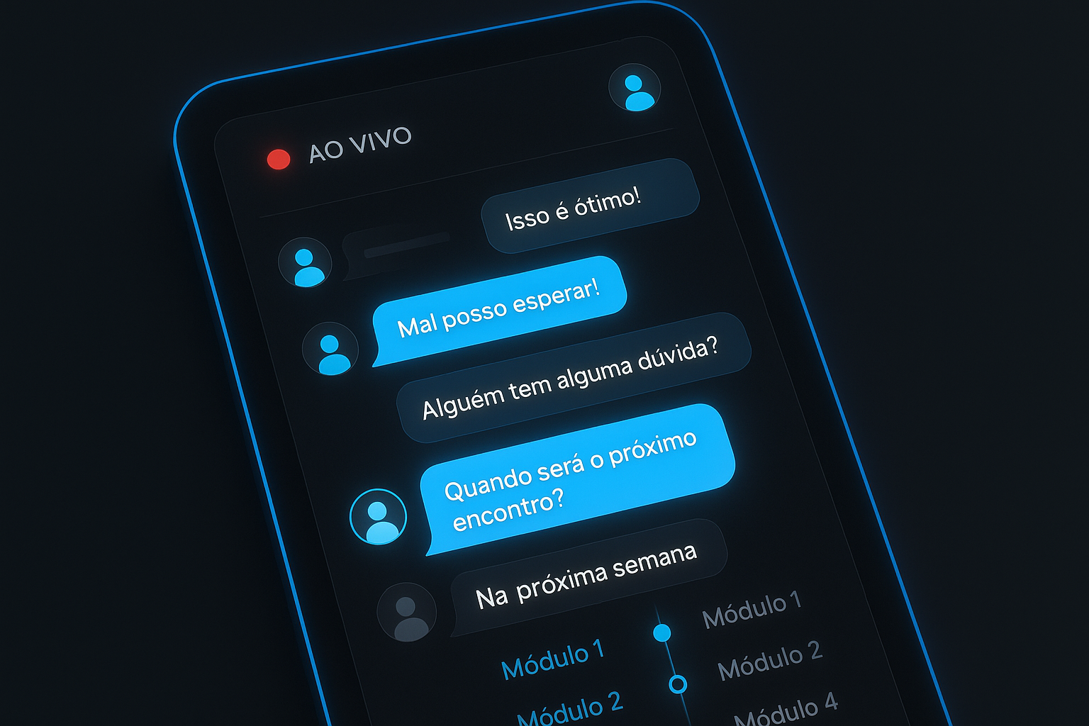 Comunidade Despertos — ambiente ao vivo